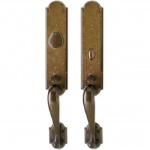 Rocky Mountain Hardware - G572/G574 - Entry Mortise Lock Set - 3" x 20" Arched Escutcheons