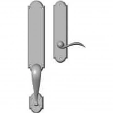 Rocky Mountain Hardware - G576/E704 - Full Dummy Set - 3" x 20" Exterior with 2-1/2" x 11" Interior Arched Escutcheons