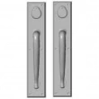 Rocky Mountain Hardware<br />G601/G601 Grips both sides - Pull/Pull Double Cylinder Dead Bolt - 3-1/2" x 18" Rectangular Escutcheons