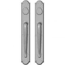 Rocky Mountain Hardware - G761/G761 Grips both sides - Pull/Pull Double Cylinder Dead Bolt - 2-3/4" x 20" Arched Escutcheons