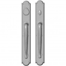 Rocky Mountain Hardware<br />G761/G762 Grips both sides - Pull/Pull Dead Bolt - 2-3/4" x 20" Arched Escutcheons