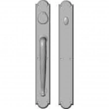 Rocky Mountain Hardware<br />G761/G762 Grip one side - Push/Pull Dead Bolt - 2-3/4" x 20" Arched Escutcheons