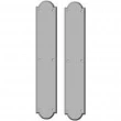 Rocky Mountain Hardware<br />G771/G771 Push plates only - Push Double - 3-1/2" x 20" Arched Escutcheons