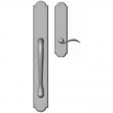 Rocky Mountain Hardware - G784/E706 - Full Dummy Set - 3-1/2" x 26" Exterior with 3" x 13" Interior Arched Escutcheons