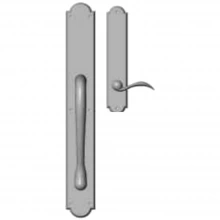 Rocky Mountain Hardware - G784/E736 - Full Dummy Set - 3-1/2" x 26" Exterior with 2-1/2" x 13" Interior Arched Escutcheons