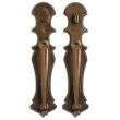 Rocky Mountain Hardware<br />G801/G802 Grips both sides - Pull/Pull Dead Bolt - 4-3/16" x 18" Gothic Escutcheons
