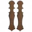 Rocky Mountain Hardware<br />G804/G804 Push plates only - Push Double - 4-3/16" x 18" Gothic Escutcheons