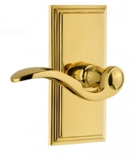 Grandeur  - CARBEL LB - Carre Plate with Bellagio Lever in Lifetime Brass
