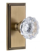 Grandeur  - CARFON VB - Carre Short Plate with Fontainebleau Crystal Knob