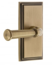 Grandeur  - CARGEO VB - Carre Short Plate with Georgetown Lever Vintage Brass