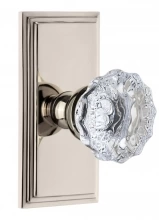 Grandeur  - CARFON PN - Carre Short Plate with Fontainebleau Crystal Knob