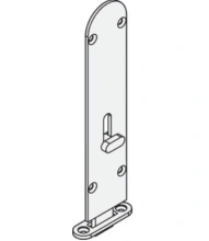 Hafele<br />911.62.501 - Flush Bolt, Brass
