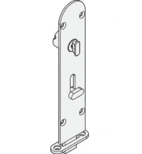 Hafele<br />911.62.507 - Flush Bolt, Brass Al Fresco Summit, 190 mm (7 1/2"), Satin Nickel