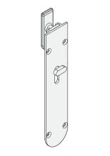 Hafele<br />911.62.513 -  Flush Bolt, Top Mounted, with Offset Bolt, Lockable  Al Fresco Summit, 190 mm (7 1/2"), Satin Nickel