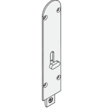 Hafele<br />911.62.761 - Flush Bolt, Opening Inward  Al Fresco Summit, 190 mm (7 1/2"), EPD Black