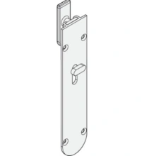 Hafele<br />911.62.763 - Flush Bolt, Top Mounted, with Offset Bolt, Lockable  Al Fresco Summit, 190 mm (7 1/2"), EPD Black