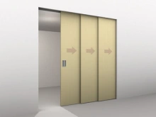 Hafele<br />940.81.008 - Sliding Door Hardware, Hawa Telescopic 80/3 (for 3 doors), set, Top Hung System, for 3-leaf sliding doors