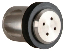 Hafele<br />941.07.127 - Door Stop, Stainless Steel  For Wood Doors, for Flatec I, Flatec II and Tritec