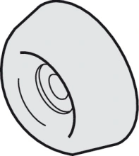 Hafele<br />941.60.051 - Wall Buffer, Hawa Silenta/Junior for 1 door: 1 piece