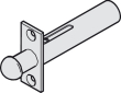 Hafele 942.30.051<br />Door Stop, Spring-loaded, for Heavy Doors for Hawa Super 180/250/320/400, For 1 door: 2 pieces