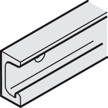 Hafele<br />942.42.601 - Upper Track, Length: 6 m (19&rsquo; 8 1/4&rdquo;) for Hawa Super, Wall-mounted