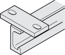 Hafele<br />942.43.601 - Upper Track, Length: 6 m (19&rsquo; 8 1/4&rdquo;) for Hawa Super, Ceiling-mounted, with Mounting Flanges