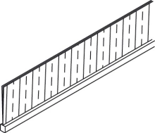 Hafele<br />946.19.120 - Brush Seal, 1200 x 18 mm (47 1/4&rdquo; x 11/16&rdquo;)