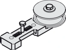 Hafele<br />947.00.049 - Guide Pulley Wheel, with Mounting Screws for Hawa Telescopic, Short