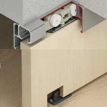 Hafele<br />941.62.010 - Slido D-Line11 160C Set for 1-leaf wooden sliding doors