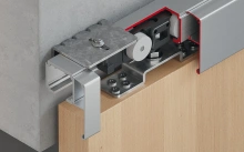 Hafele<br />942.35.004 - Slido D-Line11 240-P Set for 1-leaf sliding doors