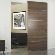 Hafele<br />940.59.009 - Slido D-Line43 80M, set w/ track for 1 door leaf for 1-leaf wooden sliding doors 1800mm length
