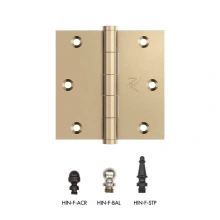 Ashley Norton<br />HIN3535 Bronze - 3 1/2" x 3 1/2" Plain Bearing Hinge