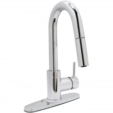 Huntington Brass - K1923301-J - Bar or Prep Kitchen Sink Faucet in Chrome with Deck Plate