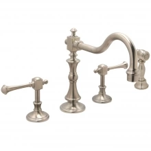 Huntington Brass - K2560302 - Monarch Collection Kitchen Sink Faucet with Sprayer in PVD Satin Nickel