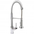 Huntington Brass<br />K1824301-MPQ - Rexford Professional Style Kitchen Sink Faucet in Chrome without Deck Plate