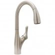 Huntington Brass<br />K1823502-PM - Muir Pull Down Kitchen Sink Faucet in PVD Satin Nickel without Deck Plate