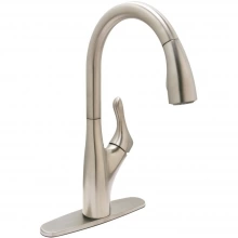 Huntington Brass - K1923502-PM - Muir Pull Down Kitchen Sink Faucet in PVD Satin Nickel with Deck Plate