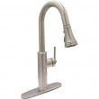 Huntington Brass<br />K1930002-MYJ - Crest Pull Down Kitchen Sink Faucet in PVD Satin Nickel with Deck Plate