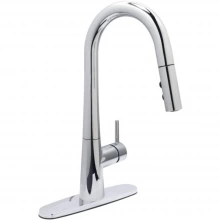 Huntington Brass - K4902101-J - Vino Pull Down Kitchen Sink Faucet in Chrome with Deck Plate