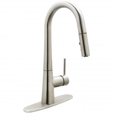 Huntington Brass - K4902102-J - Vino Pull Down Kitchen Sink Faucet in PVD Satin Nickel with Deck Plate