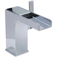 Huntington Brass - W3181701-4 - Razo Collection Open Channel Bathroom Sink Faucet in Chrome