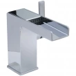 Huntington Brass<br />W3181701-4 - Razo Collection Open Channel Bathroom Sink Faucet in Chrome