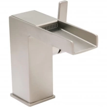 Huntington Brass - W3181702-4 - Razo Collection Open Channel Bathroom Sink Faucet in PVD Satin Nickel