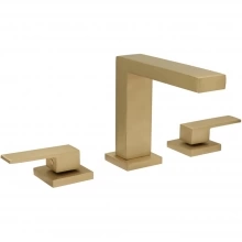 Huntington Brass - W4582016-14 - Razo Collection Wide Spread Tall Spout Bathroom Sink Faucet in PVD Satin Brass