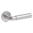 INOX Unison Hardware<br />GT276 TL4 - Tubular Plaza Lever with GT Rosette in AISI 304 Stainless Steel