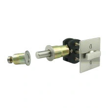 INOX Unison Hardware<br />BD4000 EC1314  - Privacy Barn Door Lock Square Rose with TT14 Thumbturn