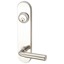 INOX Unison Hardware<br />LA276 MC70 - Mortise Plaza Lever with LA Oval Plate