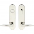 INOX Unison Hardware<br />LA344 TL4 - Tubular Ecco Lever with LA Oval Plate in AISI 304 Stainless Steel