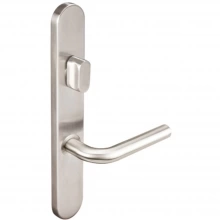 INOX Unison Hardware - BP101 - Cologne Lever with BP Plates Stainless Steel Multipoint Set