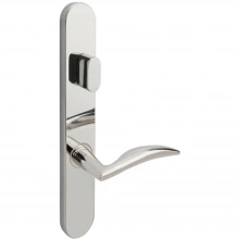INOX Unison Hardware - BP210 - Air-Stream Lever with BP Plates Stainless Steel Multipoint Set